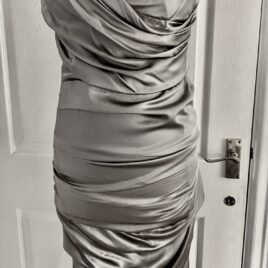 Dolce & Gabbana silver grey cocktail dress 8/10